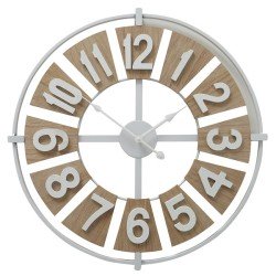 Boltze Home Horloge murale Wilson métal/MDF Ø57cm