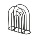 Boltze Home Porte-serviettes Ronia métal 18x6xh18cm noir