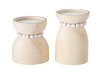 Boltze Home Bougeoir Kianos ensemble 2 pièces Ø8xh14/Ø7xh17cm