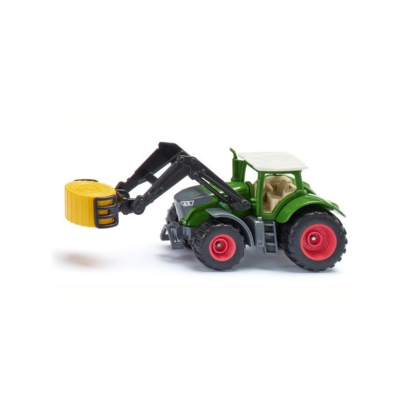 Siku 1539 Fendt met balengrijper 93x35x42mm