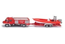 Siku 1636 Pompiers Unimog avec bateau 167x29x42mm