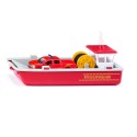 Siku 2117 Bateau-pompier avec pick-up 25,2x11,5x8,8cm