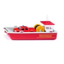 Siku 2117 Bateau-pompier avec pick-up 25,2x11,5x8,8cm