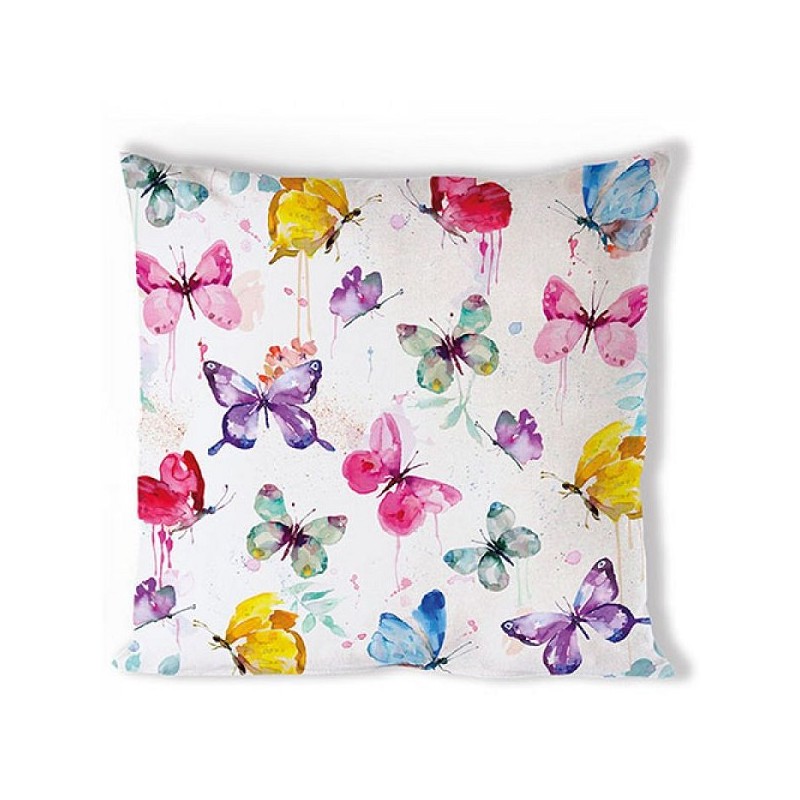 Housse de coussin Ambiente Collection Papillon 40x40cm 100% Coton