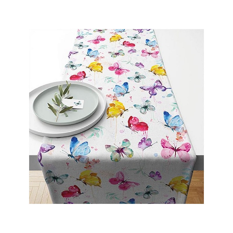 Ambiente Chemin de Table Collection Papillon 40x150cm 100% Coton