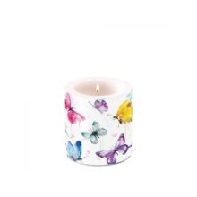 Bougie Ambiente petite Collection Papillon Ø7,5xh8cm Paraffine