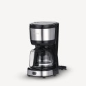 Cafetière Severin 4 tasses avec verseuse en verre 750W inox/noir