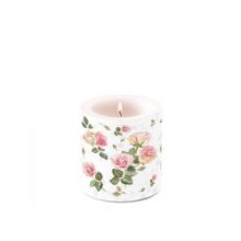 Bougie Ambiente petite Rosie Blanc Ø7,5xh9cm Paraffine