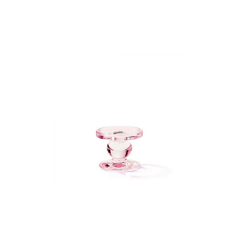 Ambiente Kaarshouder glas Rose Ø9xh7cm