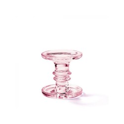 Ambiente Bougeoir verre grande Rose Ø11xh11cm