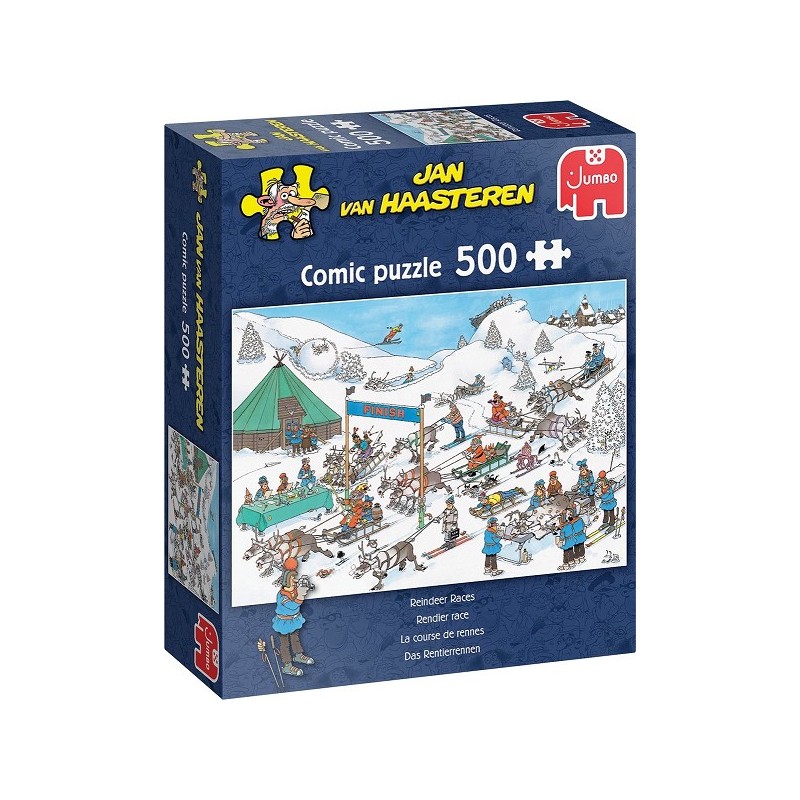Puzzle Jumbo Jan van Haasteren Course de rennes 500 pièces