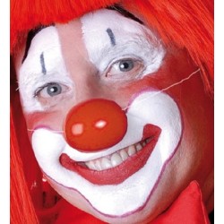 Nez de clown sac rouge a 24 en plastique