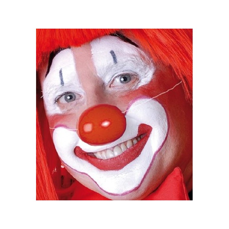 Nez de clown sac rouge a 24 en plastique