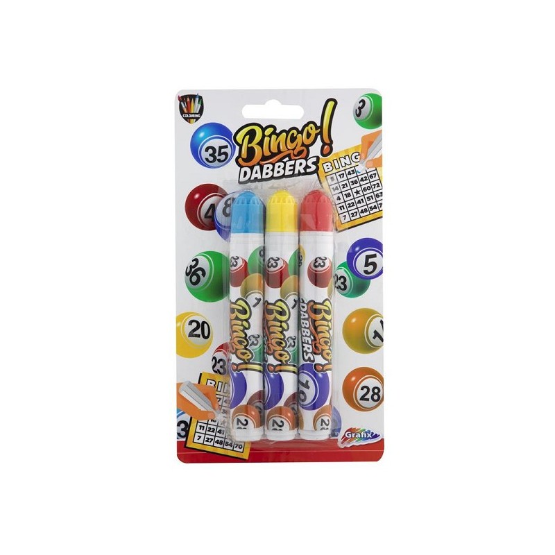 Grafix 3 Bingo Dabbers sur carte