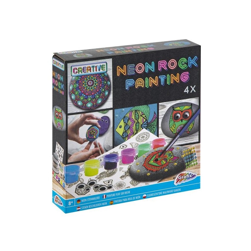 Grafix Neon Rock Painting