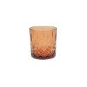 Whiskeyglas/drinkglas 345ml amber Ø8,1xh8,3cm doos a 6 stuks ( ook als theelichthouder te gebruiken )