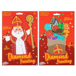 Sinterklaas Mosaïque Diamant Peinture XL pierres