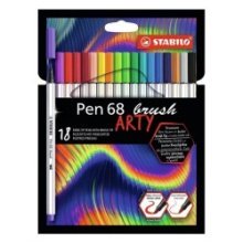 Stabilo Pen 68 pinceau Arty étui de 18 pièces