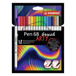 Stabilo Pen 68 brush Arty etui a 18 stuks