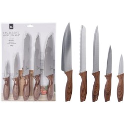 Set de couteaux 5 pièces design bois