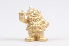 Stoobz Polystone beeld kabouter f*ck you goud 10cm