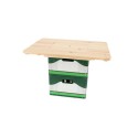 Esschert Design Bierkrat tafel blank hout 57,7x78xh7,5cm