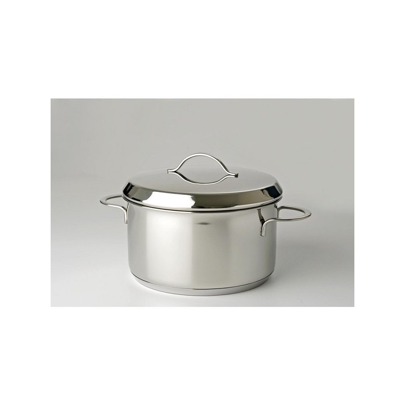 Casserole Eurocuisine 18 cm en inox avec poignées en acier