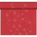 Duni 3-in-1 Xmas Star Shine Red 40x480cm