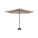 Parasol MYKANOS PUSH-UP rond 250 cm avec fonction inclinable 100%poly Ecru