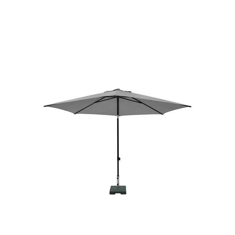 Parasol ELBA PUSH-UP rond 300 cm avec fonction inclinable 100% pol gris clair