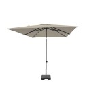 Parasol MORAIRA PUSH-UP carré 230x230cm avec fonction inclinaison écru