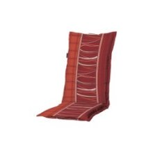 Madison Coussin de terrasse haut 50x123 coton/poly Lignes rouge brique