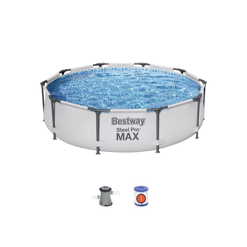 Kit piscine Bestway SteelPro MAX 305x76cm avec pompe à filtre