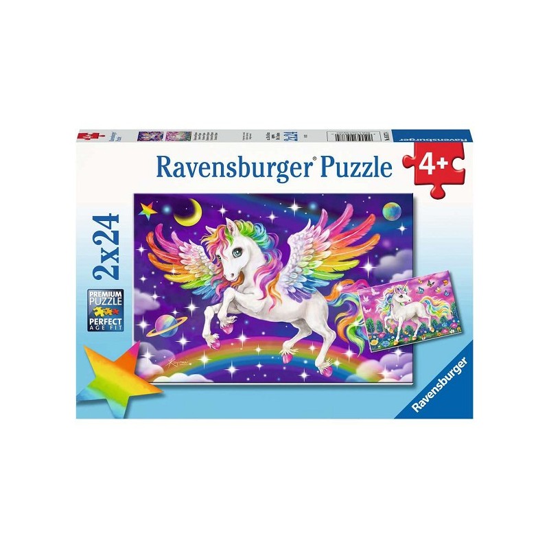 Ravensburger Eenhoorn en Pegasus puzzel 2x24 stukjes