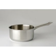 Eurocuisine steelpan 14cm RVS met stalen grepen 1liter