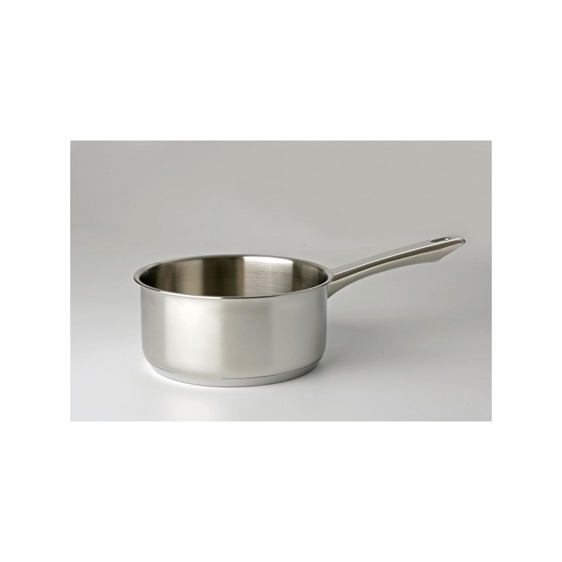 Eurocuisine steelpan 14cm RVS met stalen grepen 1liter