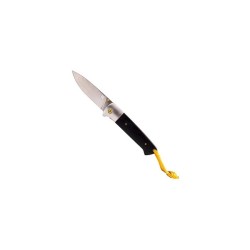 Homeij Abel couteau de poche outdoor acier inoxydable/bois pakka 20cm