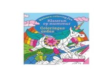 Deltas Unicorn coloring fun - kleuren op nummer