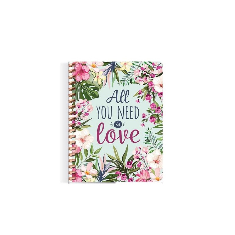 Deltas All you need is love! spiraalboek (lijnen)