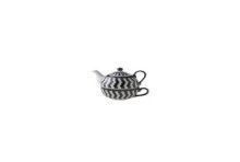 Cosy & Trendy Tea for one Ø11,5xh14cm zwart/wit