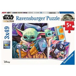 Ravensburger The Mandalorian Grogu Moments puzzel 3x49 stukjes