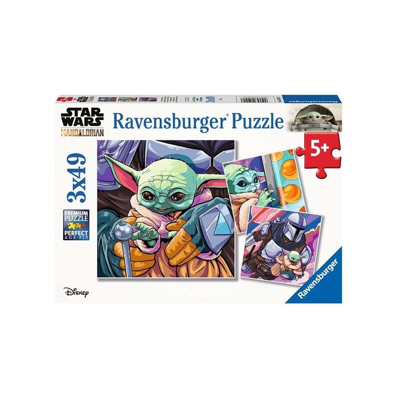 Ravensburger The Mandalorian Grogu Moments puzzel 3x49 stukjes