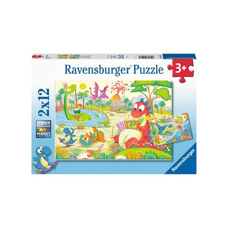 Ravensburger Puzzle dinosaures préférés 2x12 pièces