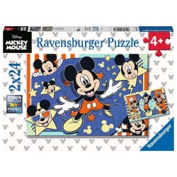 Ravensburger DMM: Mickey Mouse in de bioscoop puzzel 2x24 stukjes