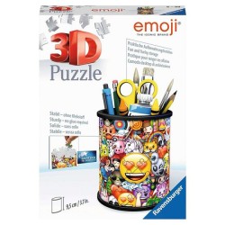 Ravensburger 3D puzzel Emoji pennenbakje puzzel 54 stukjes
