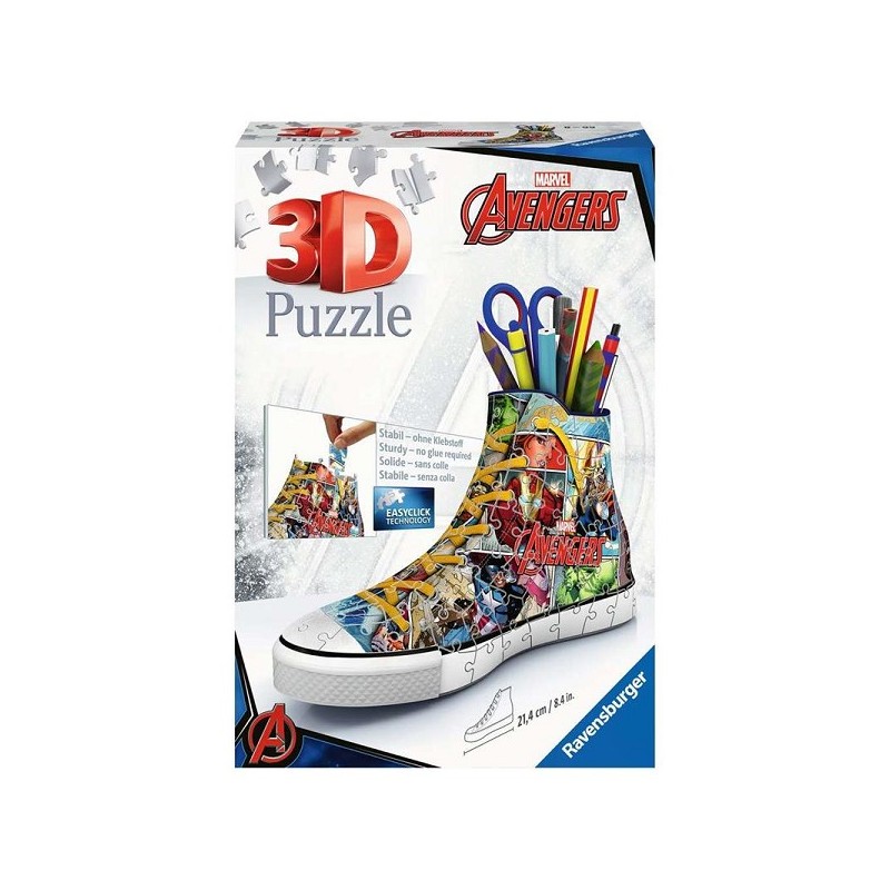 Ravensburger 3D puzzel Marvel Avengers sneaker puzzel 108 stukjes