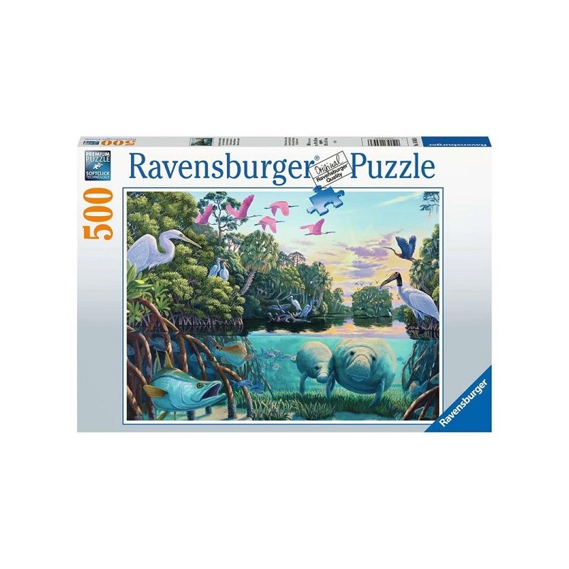 Ravensburger Puzzle moments lamantin 500 pièces