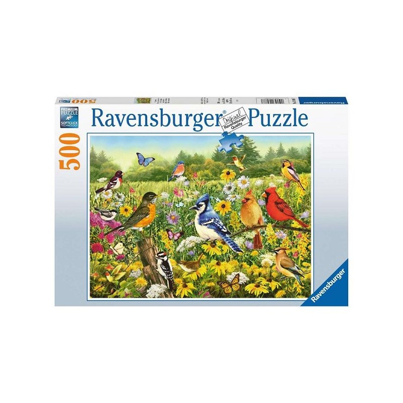 Ravensburger Vogels in de wei puzzel 500 stukjes