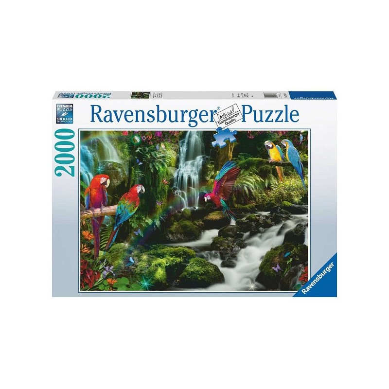 Ravensburger Puzzle perroquets colorés dans la jungle 2000 pièces