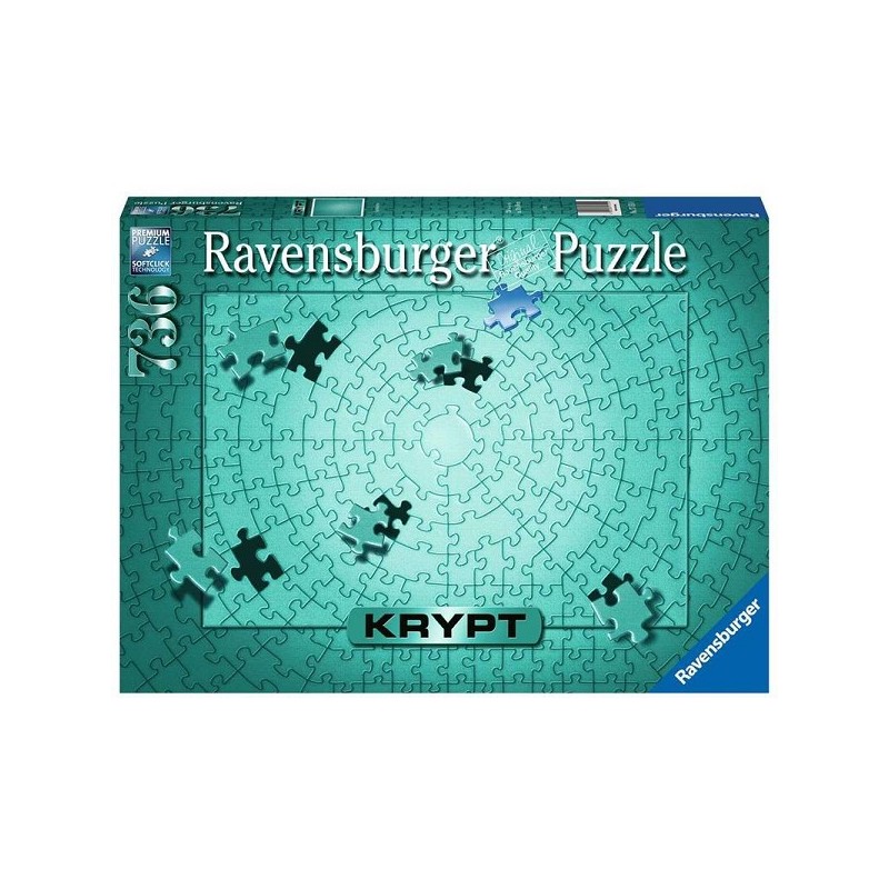 Puzzle Ravensburger Krypt Menthe Métallique 736 pièces